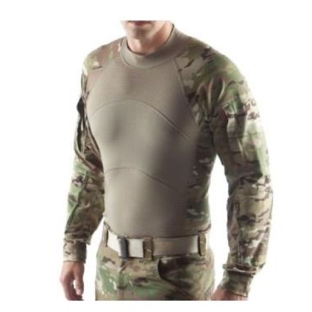 Men's Massif Army Combat Camouflage Pullover Shirt Size XS‎